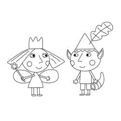 Dibujo para colorear: Ben y Holly's Little Kingdom (Dibujos Animados y Series Animadas) #199099 - Dibujos para Colorear e Imprimir Gratis
