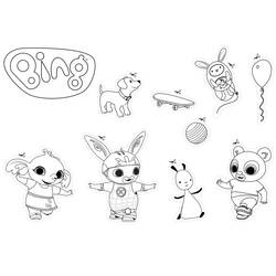 Dibujo para colorear: Bing y Flop (Dibujos Animados y Series Animadas) #185043 - Dibujos para Colorear e Imprimir Gratis