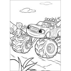 Dibujo para colorear: Blaze y the Monster Machines (Dibujos Animados y Series Animadas) #199441 - Dibujos para Colorear e Imprimir Gratis