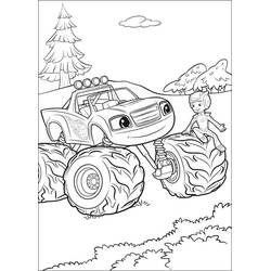 Dibujo para colorear: Blaze y the Monster Machines (Dibujos Animados y Series Animadas) #199443 - Dibujos para Colorear e Imprimir Gratis