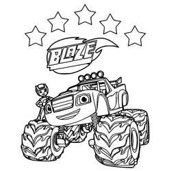 Dibujo para colorear: Blaze y the Monster Machines (Dibujos Animados y Series Animadas) #199444 - Dibujos para Colorear e Imprimir Gratis