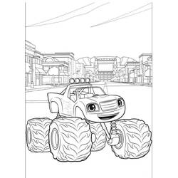 Dibujo para colorear: Blaze y the Monster Machines (Dibujos Animados y Series Animadas) #199449 - Dibujos para Colorear e Imprimir Gratis