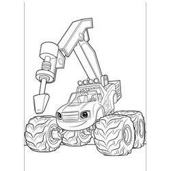 Dibujo para colorear: Blaze y the Monster Machines (Dibujos Animados y Series Animadas) #199450 - Dibujos para Colorear e Imprimir Gratis
