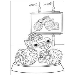 Dibujo para colorear: Blaze y the Monster Machines (Dibujos Animados y Series Animadas) #199454 - Dibujos para Colorear e Imprimir Gratis