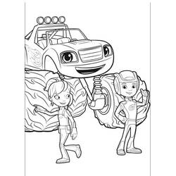 Dibujo para colorear: Blaze y the Monster Machines (Dibujos Animados y Series Animadas) #199456 - Dibujos para Colorear e Imprimir Gratis