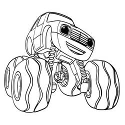 Dibujo para colorear: Blaze y the Monster Machines (Dibujos Animados y Series Animadas) #199465 - Dibujos para Colorear e Imprimir Gratis