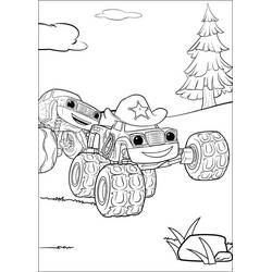 Dibujo para colorear: Blaze y the Monster Machines (Dibujos Animados y Series Animadas) #199466 - Dibujos para Colorear e Imprimir Gratis