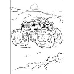 Dibujo para colorear: Blaze y the Monster Machines (Dibujos Animados y Series Animadas) #199468 - Dibujos para Colorear e Imprimir Gratis
