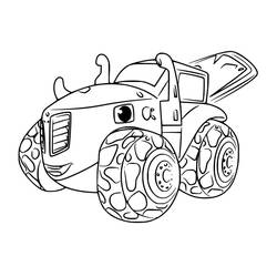 Dibujo para colorear: Blaze y the Monster Machines (Dibujos Animados y Series Animadas) #199471 - Dibujos para Colorear e Imprimir Gratis