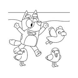 Dibujo para colorear: Bluey (Dibujos Animados y Series Animadas) #179266 - Dibujos para Colorear e Imprimir Gratis