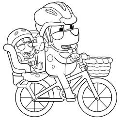 Dibujo para colorear: Bluey (Dibujos Animados y Series Animadas) #179270 - Dibujos para Colorear e Imprimir Gratis