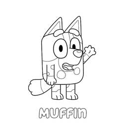 Dibujo para colorear: Bluey (Dibujos Animados y Series Animadas) #179290 - Dibujos para Colorear e Imprimir Gratis