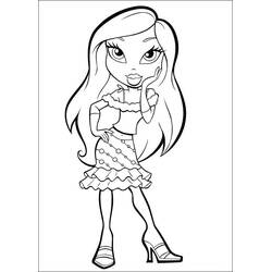 Dibujo para colorear: Bratz (Dibujos Animados y Series Animadas) #32364 - Dibujos para Colorear e Imprimir Gratis