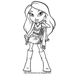 Dibujo para colorear: Bratz (Dibujos Animados y Series Animadas) #32411 - Dibujos para Colorear e Imprimir Gratis