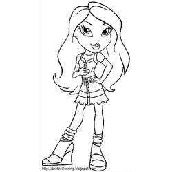 Dibujo para colorear: Bratz (Dibujos Animados y Series Animadas) #32425 - Dibujos para Colorear e Imprimir Gratis