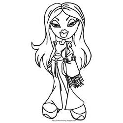 Dibujo para colorear: Bratz (Dibujos Animados y Series Animadas) #32432 - Dibujos para Colorear e Imprimir Gratis