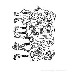 Dibujo Bratz (Dibujos Animados y Series Animadas) #32474 para imprimir y colorear
