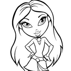 Dibujo para colorear: Bratz (Dibujos Animados y Series Animadas) #32479 - Dibujos para Colorear e Imprimir Gratis
