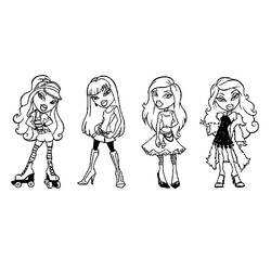 Dibujo para colorear: Bratz (Dibujos Animados y Series Animadas) #32530 - Dibujos para Colorear e Imprimir Gratis