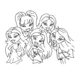 Dibujos para colorear: Bratz - Dibujos para Colorear e Imprimir Gratis