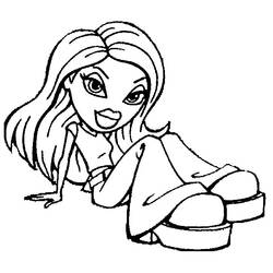 Dibujo para colorear: Bratz (Dibujos Animados y Series Animadas) #32559 - Dibujos para Colorear e Imprimir Gratis