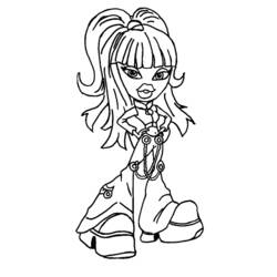 Dibujo para colorear: Bratz (Dibujos Animados y Series Animadas) #32572 - Dibujos para Colorear e Imprimir Gratis