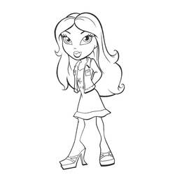 Dibujo para colorear: Bratz (Dibujos Animados y Series Animadas) #32586 - Dibujos para Colorear e Imprimir Gratis
