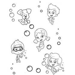 Dibujo para colorear: Bubble Guppies (Dibujos Animados y Series Animadas) #199367 - Dibujos para Colorear e Imprimir Gratis