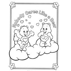 Dibujo para colorear: Care Bears (Dibujos Animados y Series Animadas) #37223 - Dibujos para Colorear e Imprimir Gratis