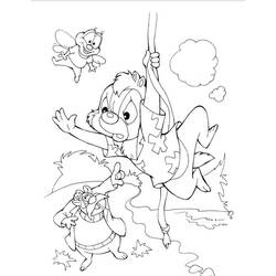 Dibujo para colorear: Chip y Dale for Kids (Dibujos Animados y Series Animadas) #185780 - Dibujos para Colorear e Imprimir Gratis