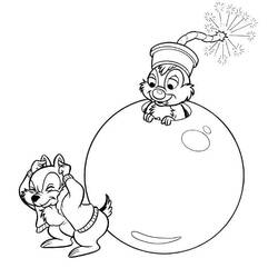 Dibujo para colorear: Chip y Dale for Kids (Dibujos Animados y Series Animadas) #185783 - Dibujos para Colorear e Imprimir Gratis