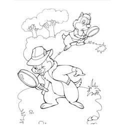 Dibujo para colorear: Chip y Dale for Kids (Dibujos Animados y Series Animadas) #185789 - Dibujos para Colorear e Imprimir Gratis
