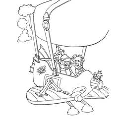 Dibujo para colorear: Chip y Dale for Kids (Dibujos Animados y Series Animadas) #185791 - Dibujos para Colorear e Imprimir Gratis