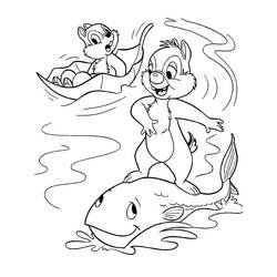 Dibujo para colorear: Chip y Dale for Kids (Dibujos Animados y Series Animadas) #185793 - Dibujos para Colorear e Imprimir Gratis