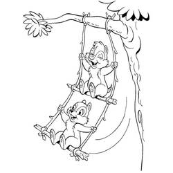 Dibujo para colorear: Chip y Dale for Kids (Dibujos Animados y Series Animadas) #185794 - Dibujos para Colorear e Imprimir Gratis