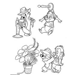 Dibujo para colorear: Chip y Dale for Kids (Dibujos Animados y Series Animadas) #185798 - Dibujos para Colorear e Imprimir Gratis