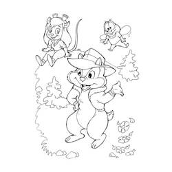 Dibujo para colorear: Chip y Dale for Kids (Dibujos Animados y Series Animadas) #185799 - Dibujos para Colorear e Imprimir Gratis