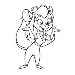 Dibujo para colorear: Chip y Dale for Kids (Dibujos Animados y Series Animadas) #185803 - Dibujos para Colorear e Imprimir Gratis