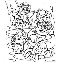 Dibujo para colorear: Chip y Dale for Kids (Dibujos Animados y Series Animadas) #185807 - Dibujos para Colorear e Imprimir Gratis