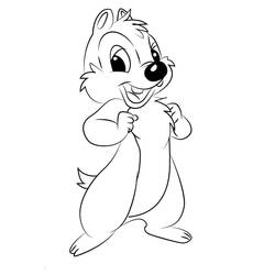 Dibujo para colorear: Chip y Dale for Kids (Dibujos Animados y Series Animadas) #185808 - Dibujos para Colorear e Imprimir Gratis