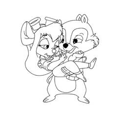 Dibujo para colorear: Chip y Dale for Kids (Dibujos Animados y Series Animadas) #185813 - Dibujos para Colorear e Imprimir Gratis