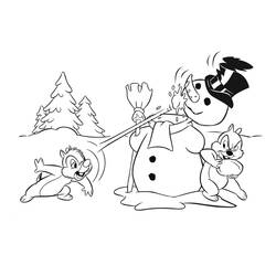 Dibujo para colorear: Chip y Dale for Kids (Dibujos Animados y Series Animadas) #185814 - Dibujos para Colorear e Imprimir Gratis