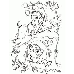 Dibujo para colorear: Chip y Dale for Kids (Dibujos Animados y Series Animadas) #185816 - Dibujos para Colorear e Imprimir Gratis