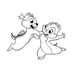 Dibujo para colorear: Chip y Dale for Kids (Dibujos Animados y Series Animadas) #185817 - Dibujos para Colorear e Imprimir Gratis