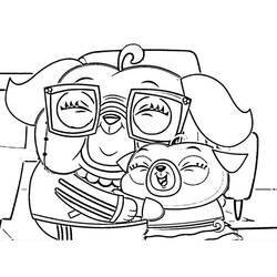 Dibujos para colorear: Chip y Potato - Dibujos para Colorear e Imprimir Gratis