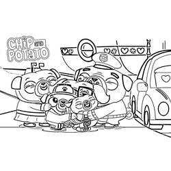 Dibujo para colorear: Chip y Potato (Dibujos Animados y Series Animadas) #199133 - Dibujos para Colorear e Imprimir Gratis