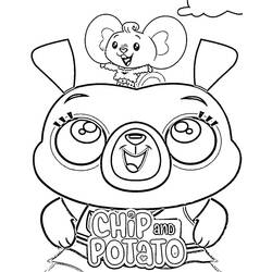 Dibujo para colorear: Chip y Potato (Dibujos Animados y Series Animadas) #199143 - Dibujos para Colorear e Imprimir Gratis