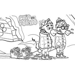 Dibujo para colorear: Chip y Potato (Dibujos Animados y Series Animadas) #199151 - Dibujos para Colorear e Imprimir Gratis