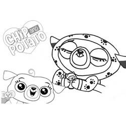 Dibujo para colorear: Chip y Potato (Dibujos Animados y Series Animadas) #199155 - Dibujos para Colorear e Imprimir Gratis