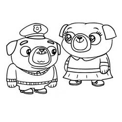 Dibujo para colorear: Chip y Potato (Dibujos Animados y Series Animadas) #199158 - Dibujos para Colorear e Imprimir Gratis